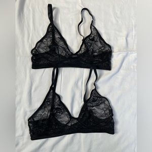 Two Blush Allure bralettes